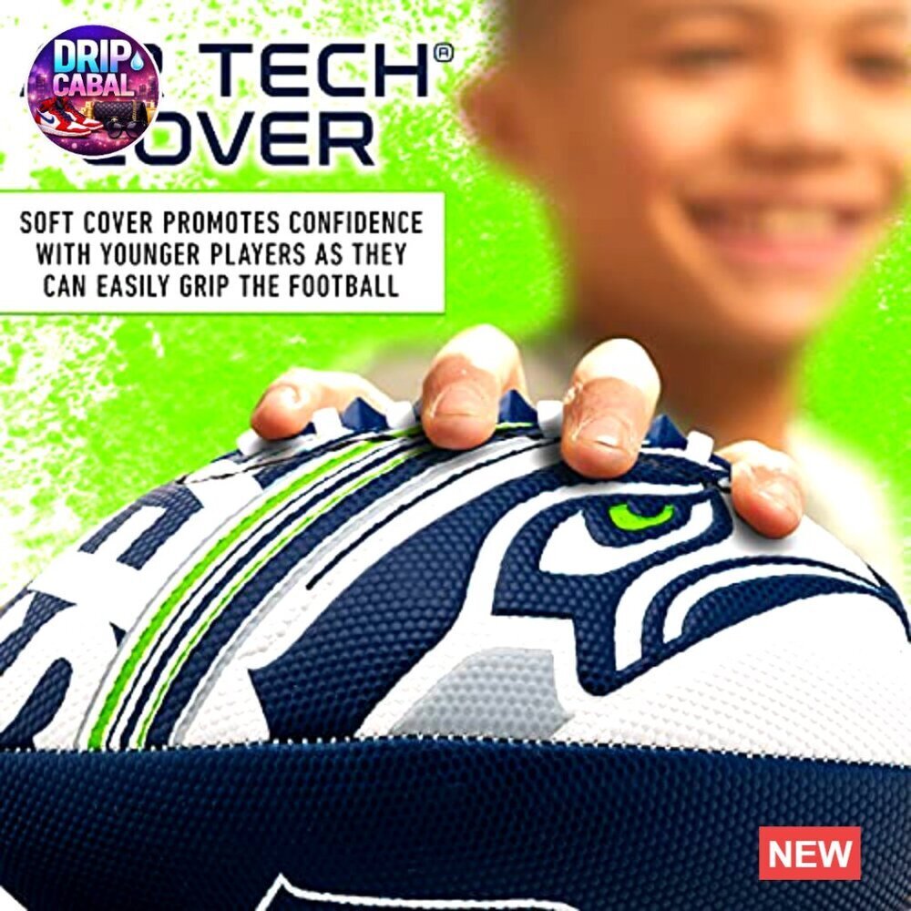 Youth NFL Mini Football Set with Air Pump Official Licensed Team Sport - Picture 3 of 6